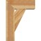 Ekena Millwork Traditional Block Rough Sawn Bracket w/ Offset Brace, Western Red Cedar, 8"W x 20"D x 28"H BKT0806X20X28TRA05RWR - alternate 3